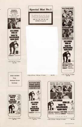 Thumbnail image of a page from How to Murder Your Wife (United Artists)