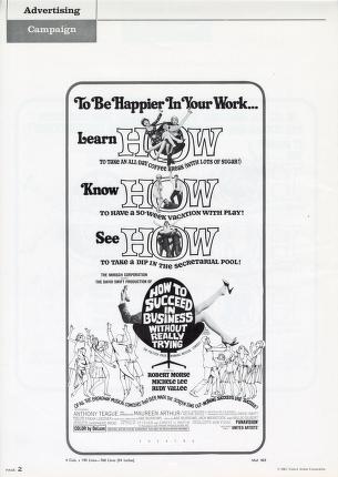 Thumbnail image of a page from How to Succeed in Business Without Really Trying (United Artists)