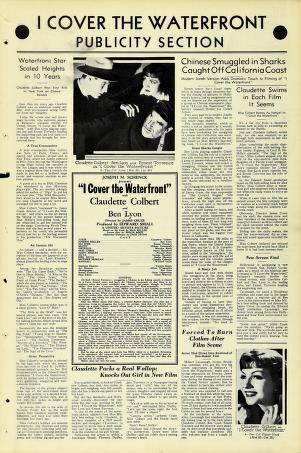 Thumbnail image of a page from I Cover the Waterfront (United Artists)
