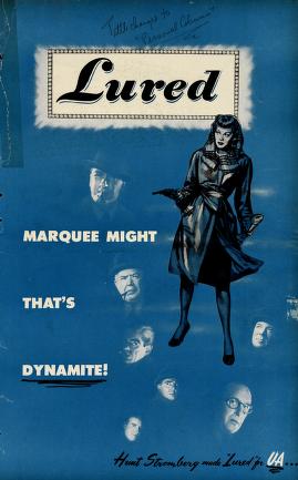 Lured (United Artists Pressbook, 1947)