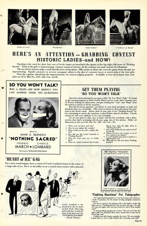 Thumbnail image of a page from Nothing Sacred (United Artists)