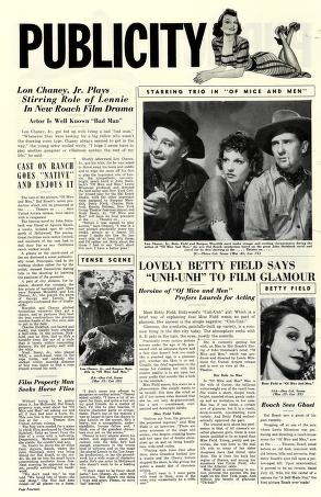Thumbnail image of a page from Of Mice and Men (United Artists)