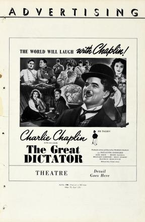 Thumbnail image of a page from The Great Dictator (United Artists)