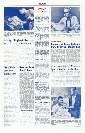Thumbnail image of a page from The Joe Louis Story (United Artists)