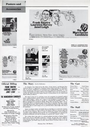 Thumbnail image of a page from The Manchurian Candidate (United Artists)