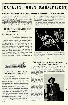 Thumbnail image of a page from The Westerner (United Artists)