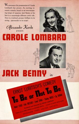 To Be or Not To Be (United Artists Pressbook, 1942)