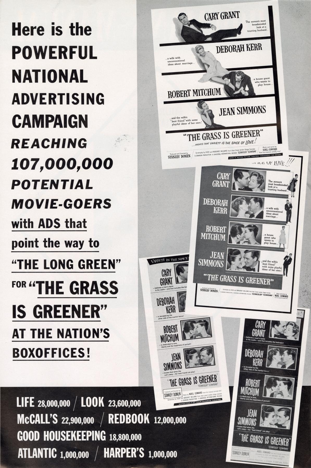 The Grass Is Greener (Universal Pressbook, 1960)