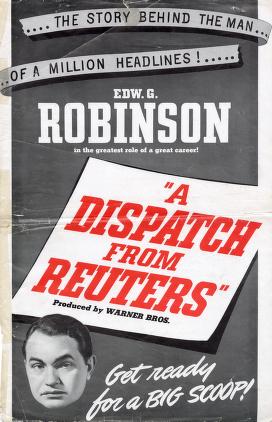 Pressbook for A Dispatch from Reuters  (1940)
