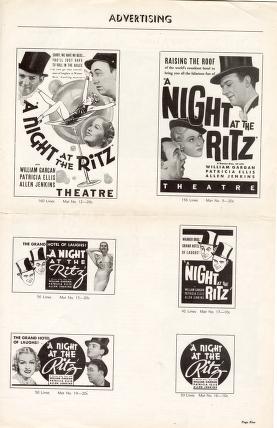 Thumbnail image of a page from A Night at the Ritz(Warner Bros.)