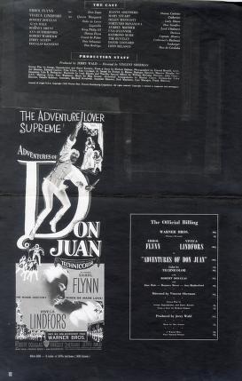 Thumbnail image of a page from Adventures of Don Juan (Warner Bros.)