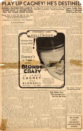 Thumbnail image of a page from Blonde Crazy (Warner Bros.)