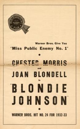 Pressbook for Blondie Johnson  (1933)