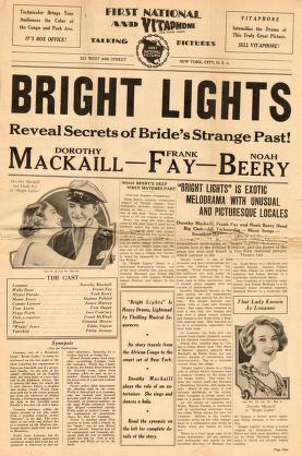 Bright Lights (Warner Bros. Pressbook, 1930)