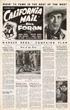 California Mail (Warner Bros. Pressbook, 1936)