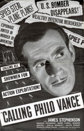 Calling Philo Vance (Warner Bros. Pressbook, 1940)