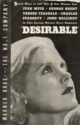 Pressbook for Desirable  (1934)