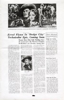 Thumbnail image of a page from Dodge City (Warner Bros.)