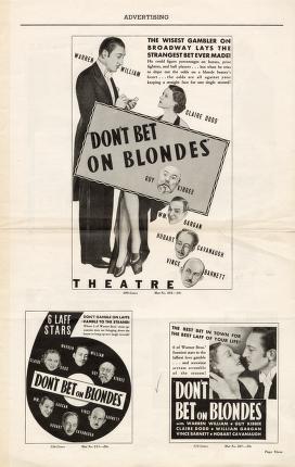 Thumbnail image of a page from Don't Bet on Blondes (Warner Bros.)
