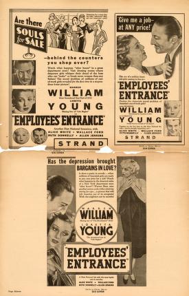 Thumbnail image of a page from Employees' Entrance (Warner Bros.)