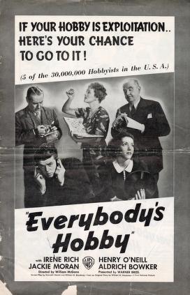 Everybody's Hobby (Warner Bros. Pressbook, 1939)
