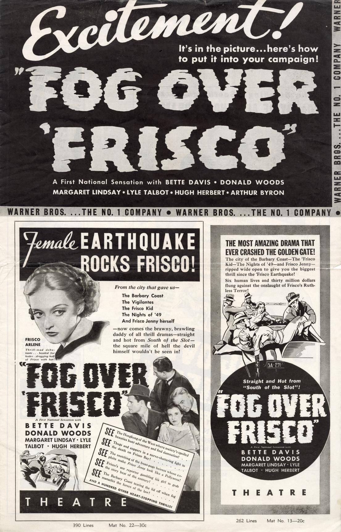 Fog Over Frisco (Warner Bros.)