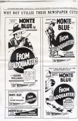 Thumbnail image of a page from From Headquarters (Warner Bros., 1929)