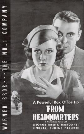 Pressbook for From Headquarters  (1933)
