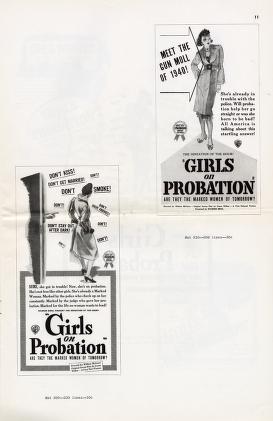 Thumbnail image of a page from Girls on Probation (Warner Bros.)