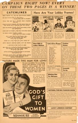 Thumbnail image of a page from God's Gift to Women (Warner Bros.)