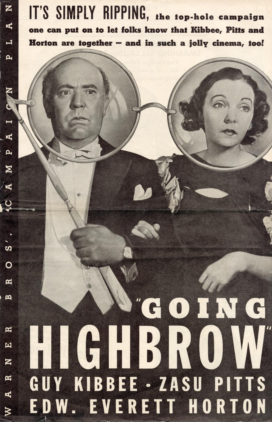 Going Highbrow (Warner Bros.)