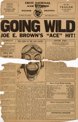 Going Wild (Warner Bros. Pressbook, 1930)