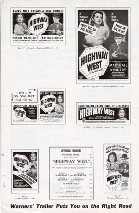 Thumbnail image of a page from Highway West (Warner Bros.)