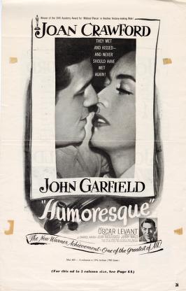 Humoresque (Warner Bros. Pressbook, 1946)