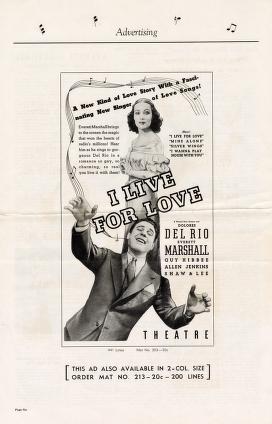 Thumbnail image of a page from I Live for Love (Warner Bros.)