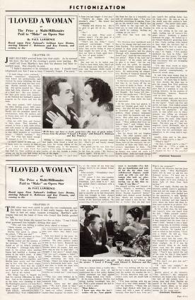 Thumbnail image of a page from I Loved a Woman (Warner Bros.)