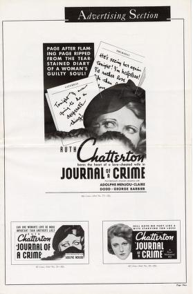Thumbnail image of a page from Journal of a Crime (Warner Bros.)