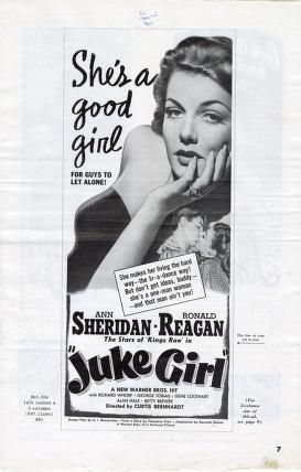 Thumbnail image of a page from Juke Girl (Warner Bros.)