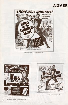 Thumbnail image of a page from King of the Lumberjacks (Warner Bros.)