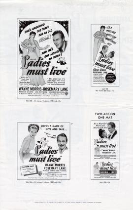 Thumbnail image of a page from Ladies Must Live (Warner Bros.)