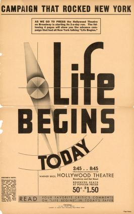 Thumbnail image of a page from Life Begins (Warner Bros.)