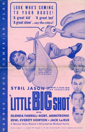 Pressbook for Little Big Shot  (1935)