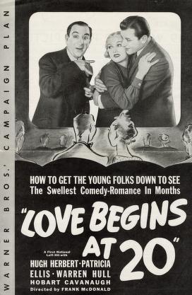 Love Begins at 20 (Warner Bros. Pressbook,  1936)