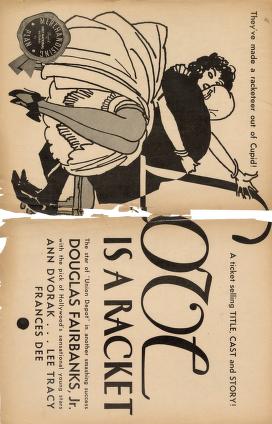 Pressbook for Love is a Racket  (1932)