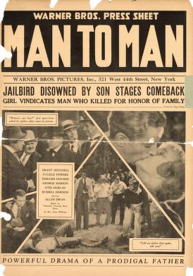 Man to Man (Warner Bros. Pressbook,  1930)