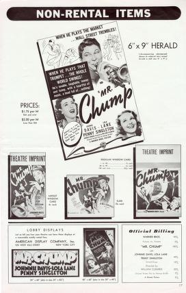Thumbnail image of a page from Mr Chump(Warner Bros.)