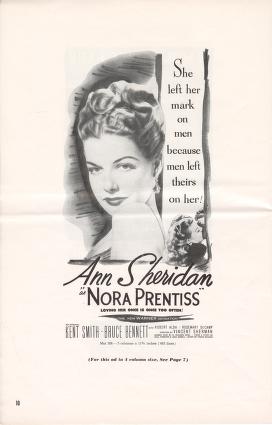 Thumbnail image of a page from Nora Prentiss(Warner Bros.)