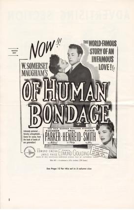 Thumbnail image of a page from Of Human Bondage(Warner Bros.)