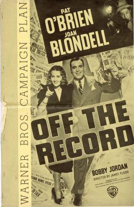 Pressbook for Off the Record (1939)