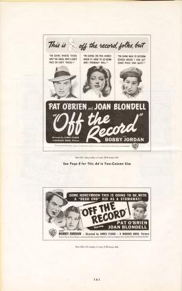 Thumbnail image of a page from Off the Record(Warner Bros.)